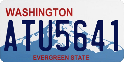 WA license plate ATU5641