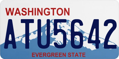 WA license plate ATU5642