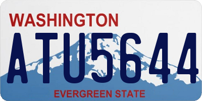 WA license plate ATU5644
