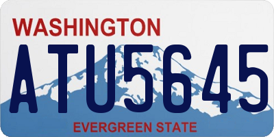 WA license plate ATU5645