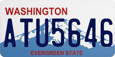 WA license plate ATU5646