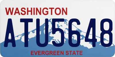 WA license plate ATU5648