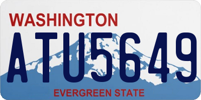 WA license plate ATU5649