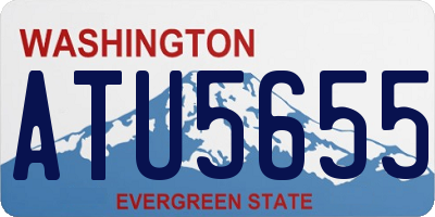 WA license plate ATU5655