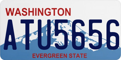 WA license plate ATU5656