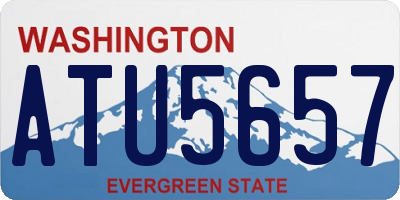 WA license plate ATU5657