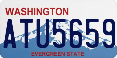 WA license plate ATU5659