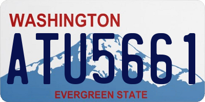 WA license plate ATU5661