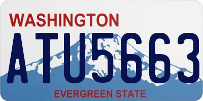 WA license plate ATU5663