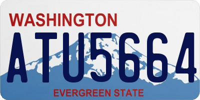 WA license plate ATU5664
