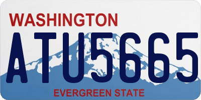 WA license plate ATU5665