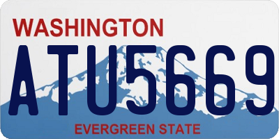 WA license plate ATU5669
