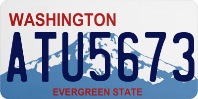 WA license plate ATU5673