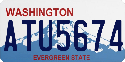 WA license plate ATU5674