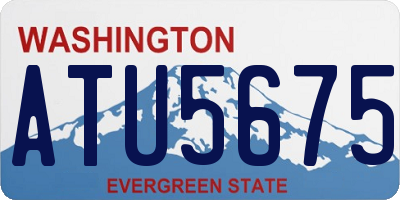 WA license plate ATU5675