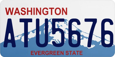 WA license plate ATU5676