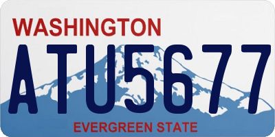 WA license plate ATU5677