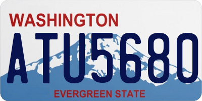 WA license plate ATU5680
