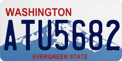 WA license plate ATU5682