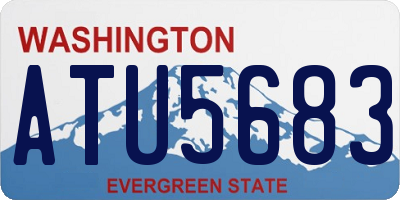 WA license plate ATU5683