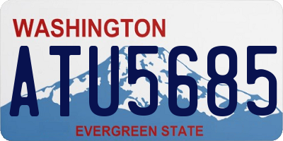 WA license plate ATU5685