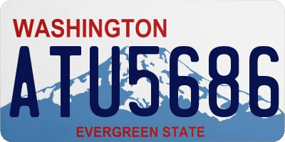 WA license plate ATU5686