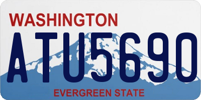 WA license plate ATU5690