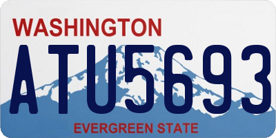 WA license plate ATU5693