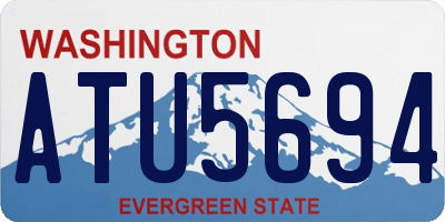 WA license plate ATU5694