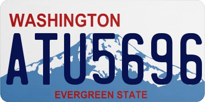 WA license plate ATU5696