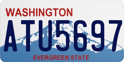 WA license plate ATU5697