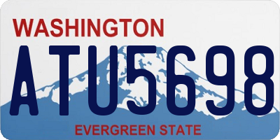 WA license plate ATU5698