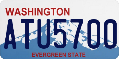WA license plate ATU5700