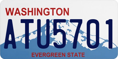 WA license plate ATU5701