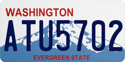 WA license plate ATU5702
