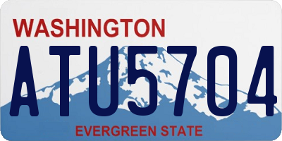 WA license plate ATU5704