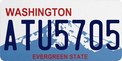 WA license plate ATU5705
