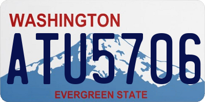 WA license plate ATU5706