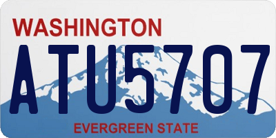 WA license plate ATU5707