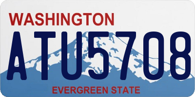 WA license plate ATU5708