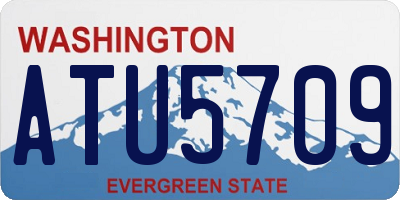 WA license plate ATU5709
