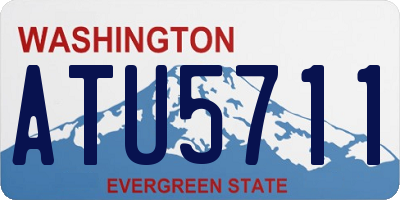 WA license plate ATU5711