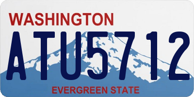 WA license plate ATU5712