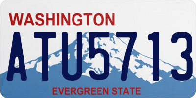 WA license plate ATU5713