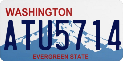 WA license plate ATU5714
