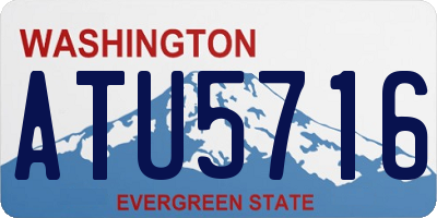 WA license plate ATU5716