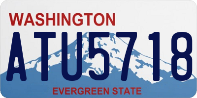 WA license plate ATU5718