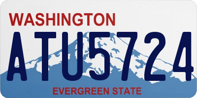 WA license plate ATU5724