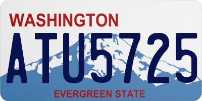 WA license plate ATU5725