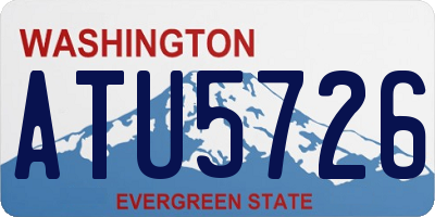 WA license plate ATU5726
